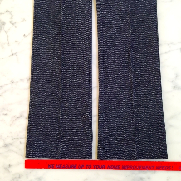 NWOT. Vintage Express Black and Silver Herringbone Pattern Pants with sparkling. - Picture 5 of 8